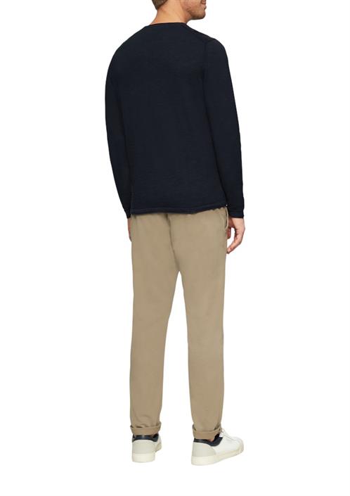strickpullover-blau
