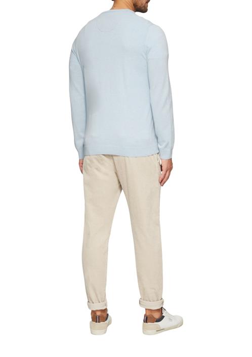 strickpullover-blau