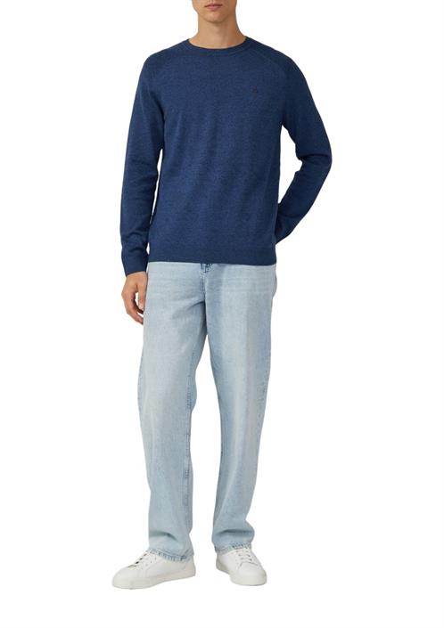 strickpullover-blau
