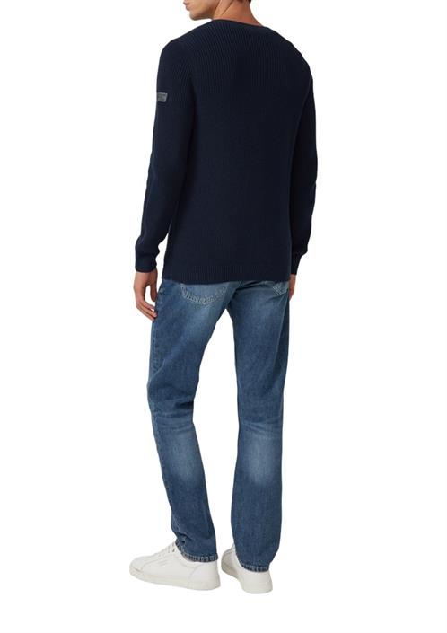 strickpullover-blau