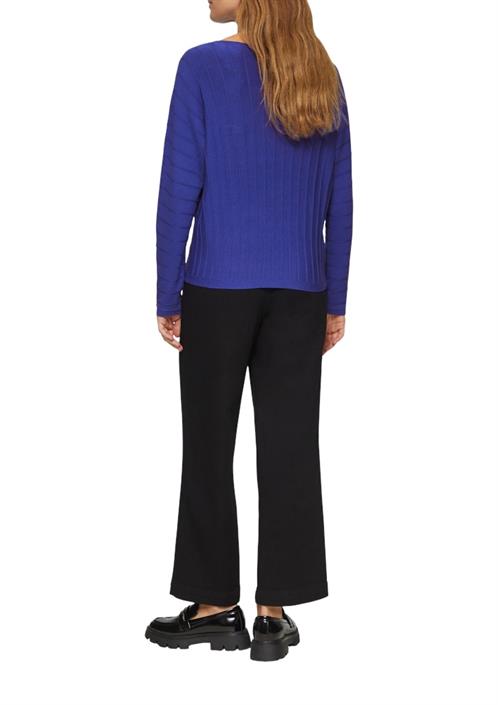 strickpullover-blau