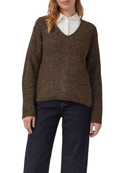Strickpullover braun