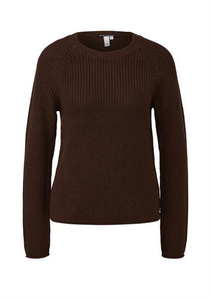 Strickpullover braun