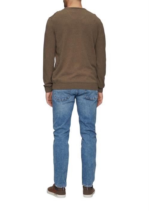 strickpullover-braun