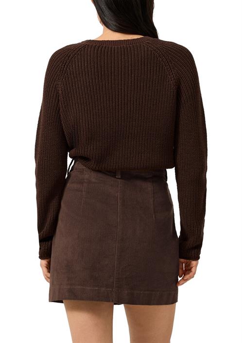 strickpullover-braun