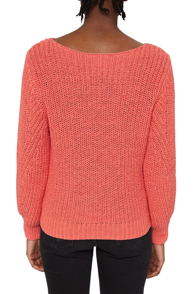 strickpullover-coral