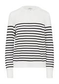 Strickpullover creme|schwarz