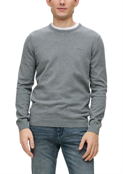 Strickpullover grau1