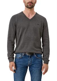 Strickpullover grau