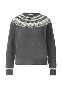 Strickpullover grau
