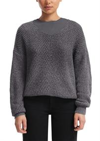Strickpullover grau