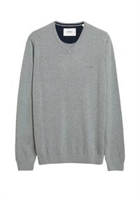 Strickpullover grau