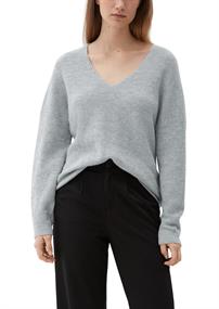 Strickpullover grau