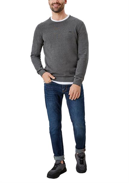 Strickpullover grau
