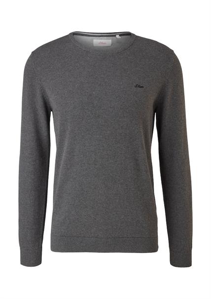 Strickpullover grau