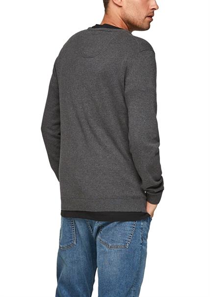 Strickpullover grau