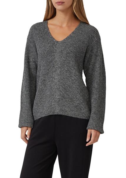 Strickpullover grau