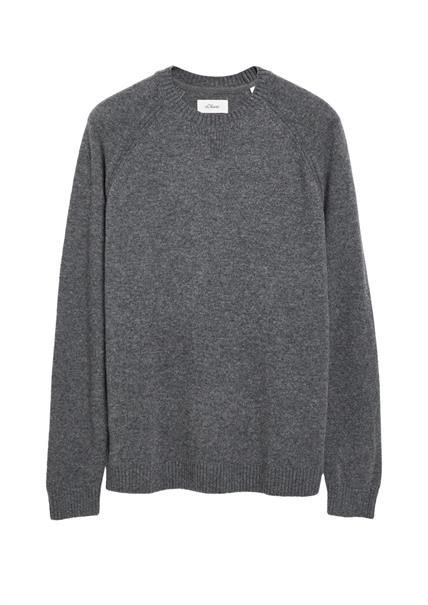 Strickpullover grau