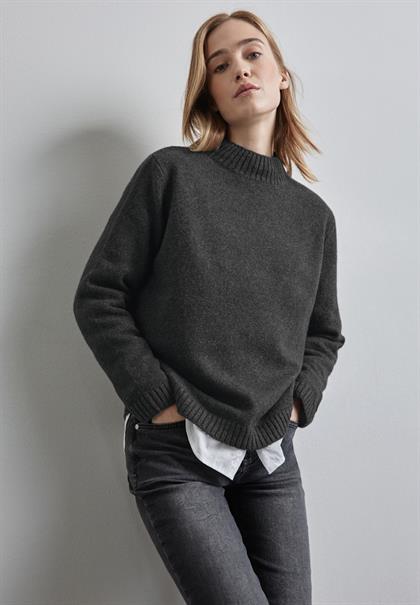 Strickpullover gravel grey mel.