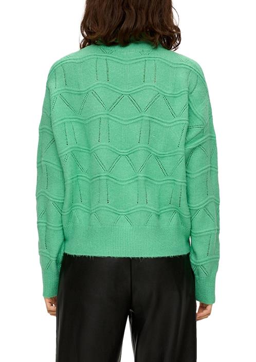 strickpullover-grün