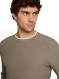 Strickpullover im 2-in-1-Look dark sage green