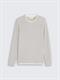 Strickpullover im 2-in-1-Look light stone grey melange