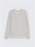 Strickpullover im 2-in-1-Look light stone grey melange