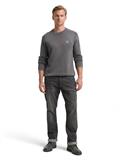 Strickpullover im Washed-Look aus Baumwolle classic dark grey
