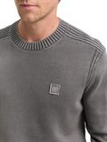 Strickpullover im Washed-Look aus Baumwolle classic dark grey