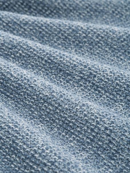Strickpullover in Melange-Optik denim blue white mouline