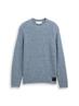 Strickpullover in Melange-Optik denim blue white mouline