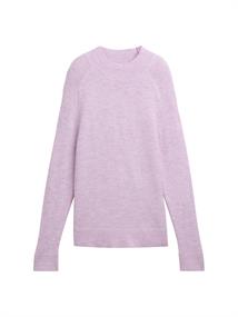 Strickpullover in Melange Optik light lilac melange