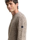 Strickpullover in Melange-Optik multicolor brown structure