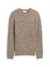 Strickpullover in Melange-Optik multicolor brown structure