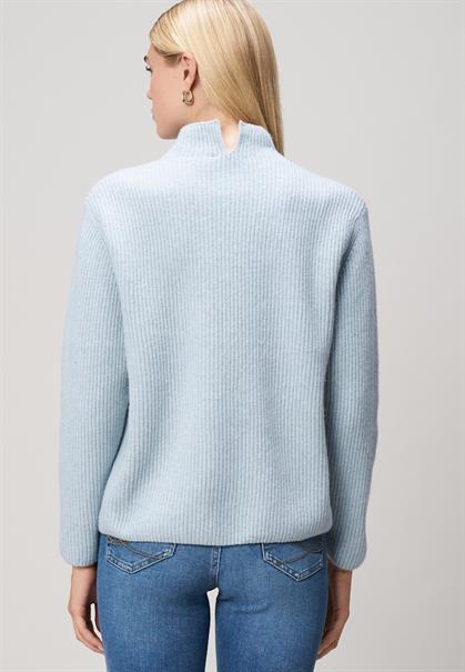 Strickpullover light blue melange