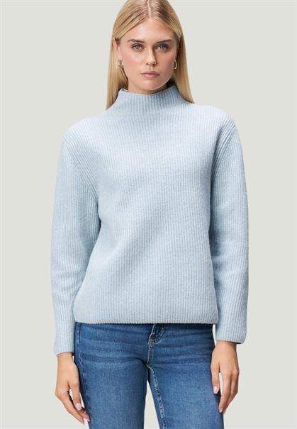 Strickpullover light blue melange