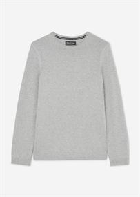 Strickpullover light grey melange