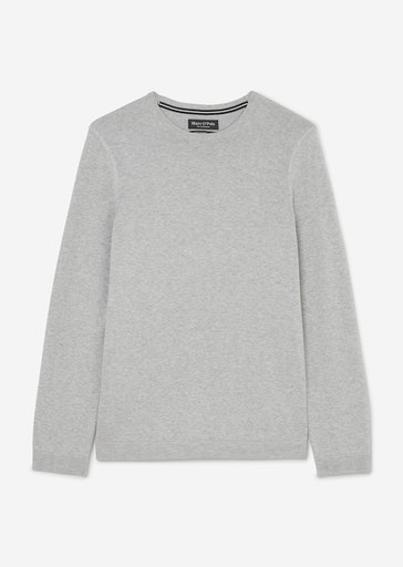 Strickpullover light grey melange