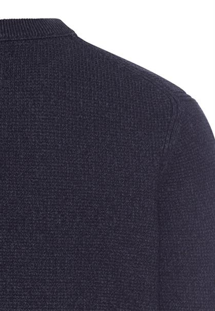 Strickpullover mit Brusttasche tinted blue