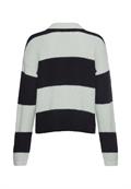 Strickpullover mit Hemdkragen dark blue