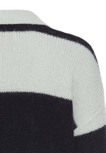 Strickpullover mit Hemdkragen dark blue