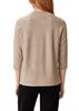 Strickpullover mit Inserts beige