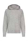 Strickpullover mit Kapuze grey melange