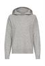 Strickpullover mit Kapuze grey melange