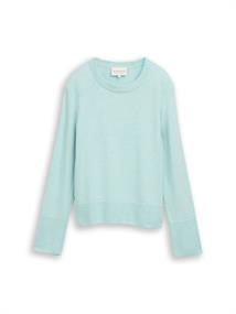 Strickpullover mit Kaschmir-Anteil dusty light green melange