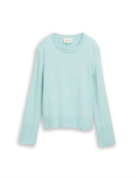 Strickpullover mit Kaschmir-Anteil dusty light green melange