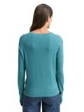 Strickpullover mit Knopf-Details tropical teal