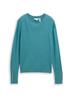 Strickpullover mit Knopf-Details tropical teal