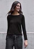 Strickpullover mit Knöpfen black