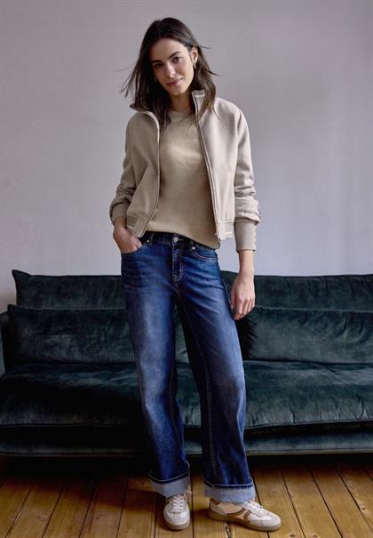 Strickpullover mit Knöpfen buffed beige mel.